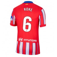 Atletico Madrid Koke #6 Domáci futbalový dres 2024-25 Krátky Rukáv